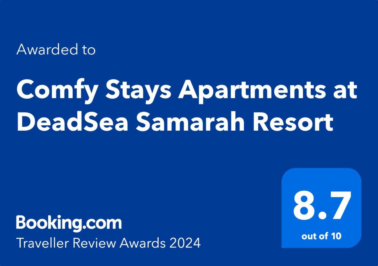 Comfy Stays Sea View Apartments At Deadsea Samarah Resort Sweimeh Esterno foto